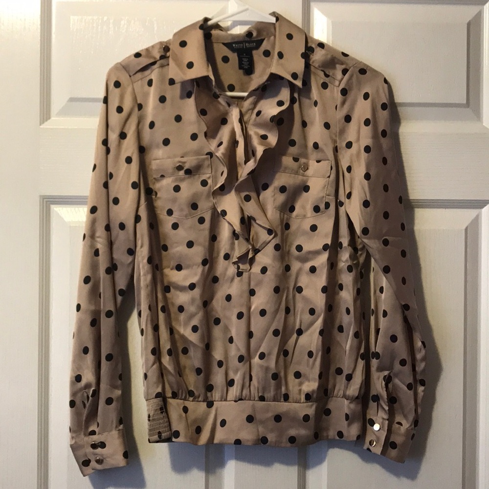 White House Black Market Silk Blouse